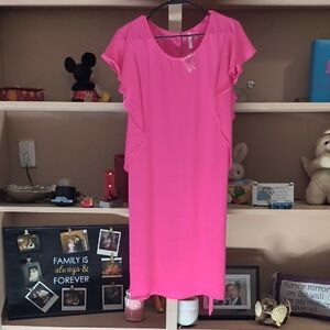 Mittoshop Fuchsia Ruffle Sleeve Top